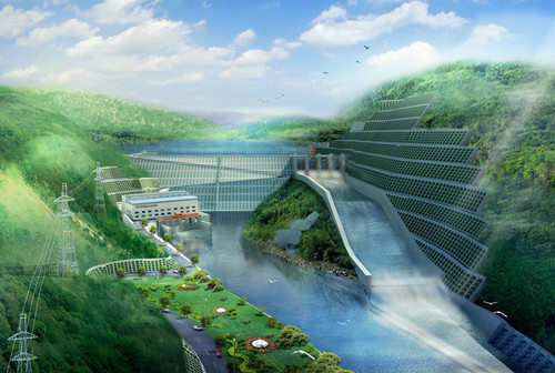 番阳镇老挝南塔河1号水电站项目
